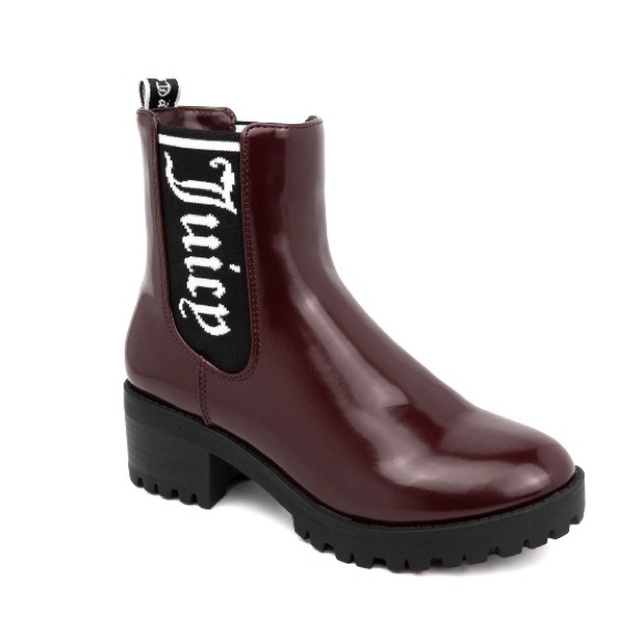 Juicy Couture Shoes - Juicy Couture One-Up A Burgundy Ankle Chelsea Booties, 10M